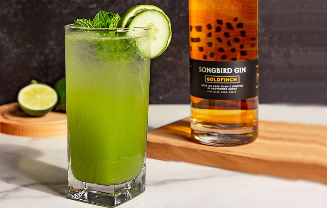 Cucumber fizz drink