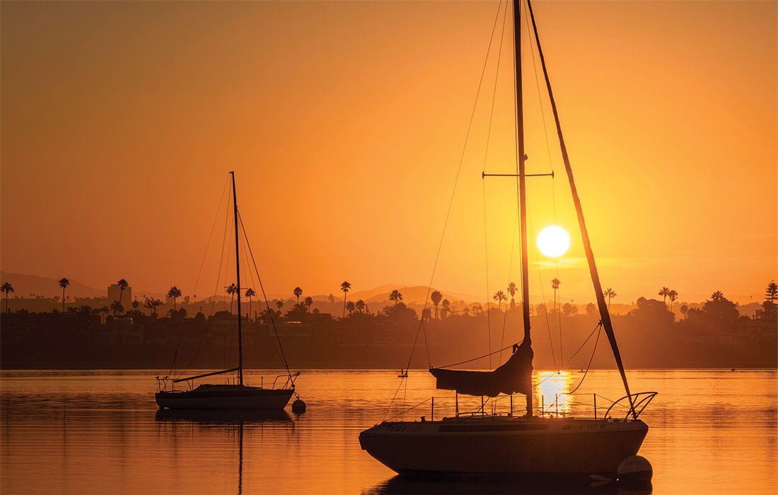 Mission Bay, San Diego sunset