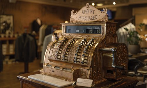 Cash machine at Blackwell's