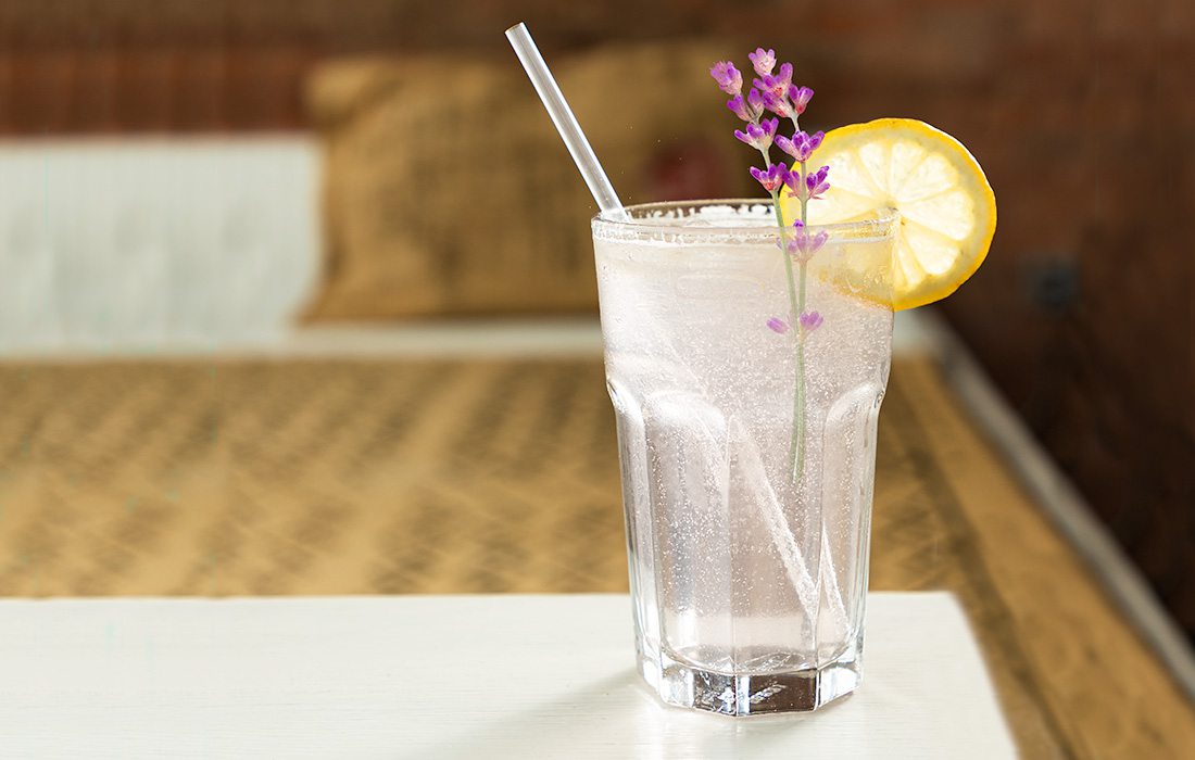 Iced Sparkling Lavender Lemonade from Eurasia Coffee Co. in Springfield MO