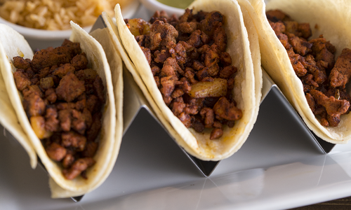 Famosos Tacos al Pastor at La Paloma Mexican Grill