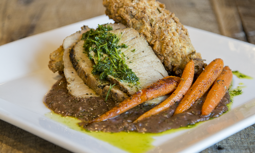 French Pork Roast at Aviary Cafe