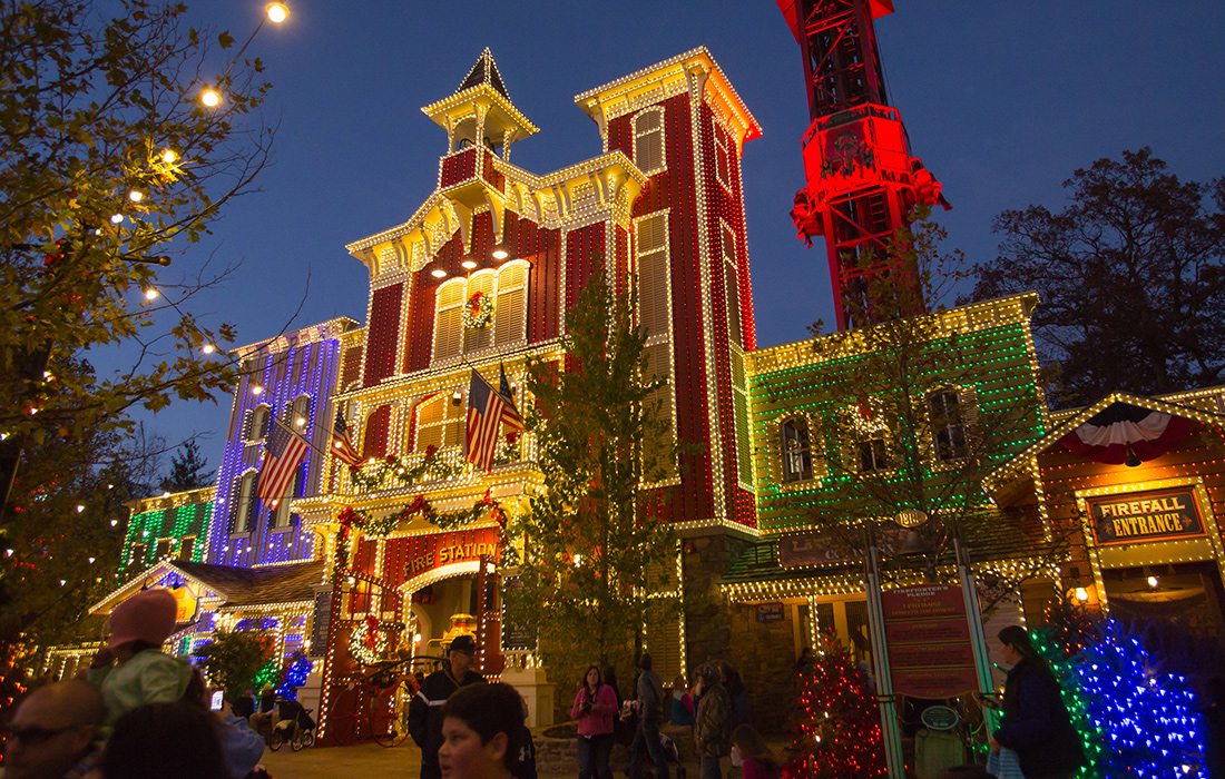 Silver Dollar City Christmas festival in Branson, Missouri.