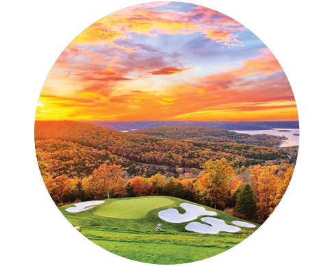 Top of the Rock golf course in Ridgedale outside of Branson, Missouri.