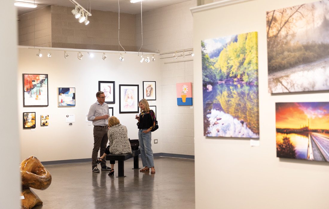 Gallery during First Friday Art Walk