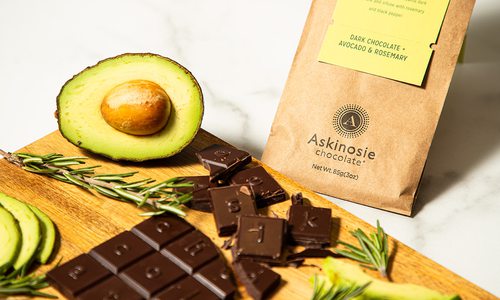 Rosemary and Avacado Dark Chocolate from Askinosie