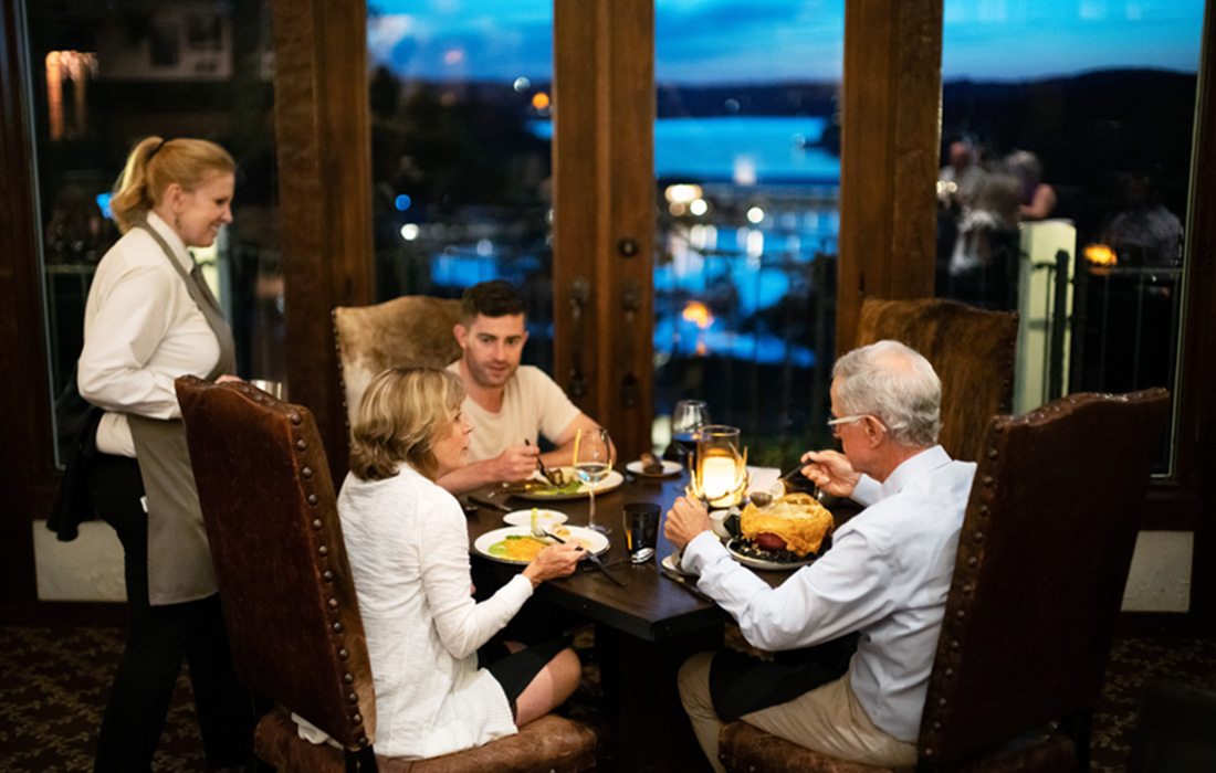 Fine dining at Big Cedar Lodge.