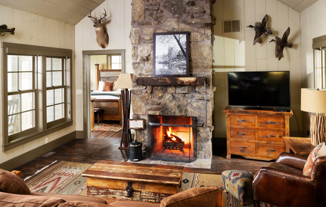 Rustic cabin at Big Cedar Lodge.