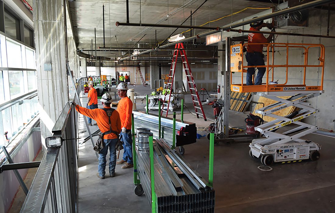 CoxHealth COVID-19 Unit under construction in Springfield Missouri