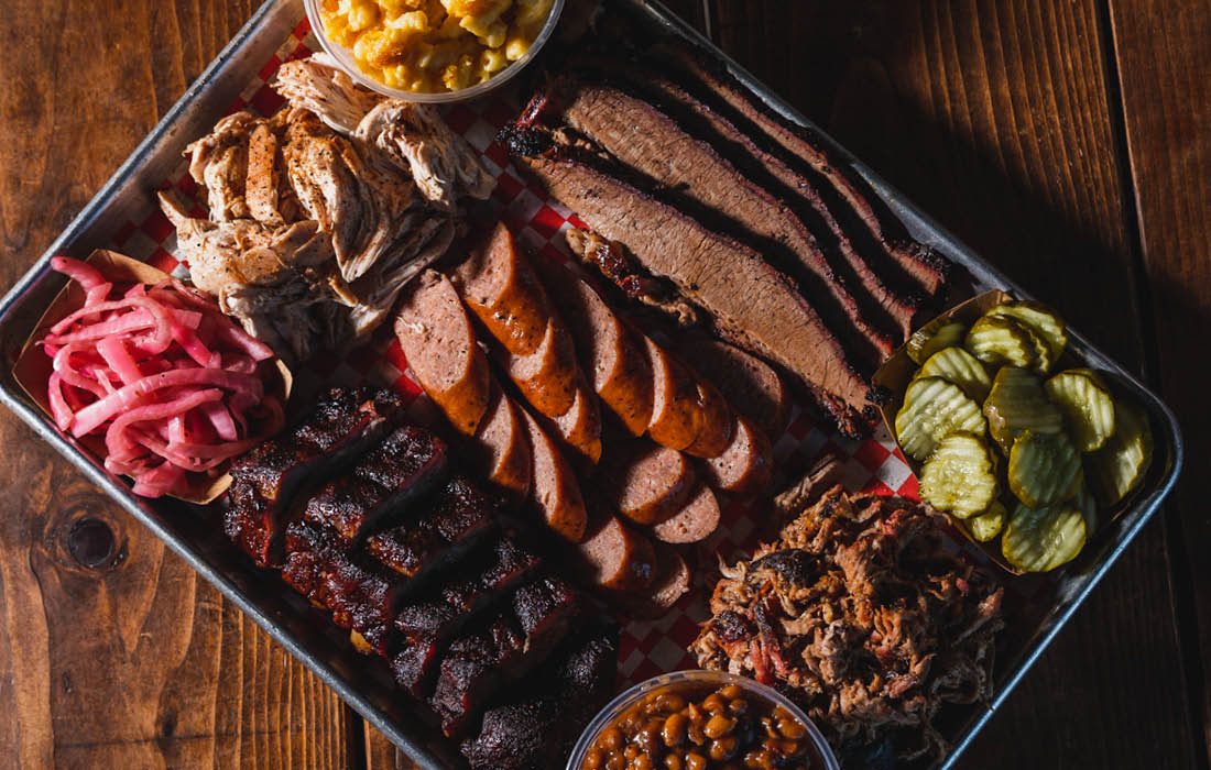 Platter from Big D's BBQ in southwest Missouri