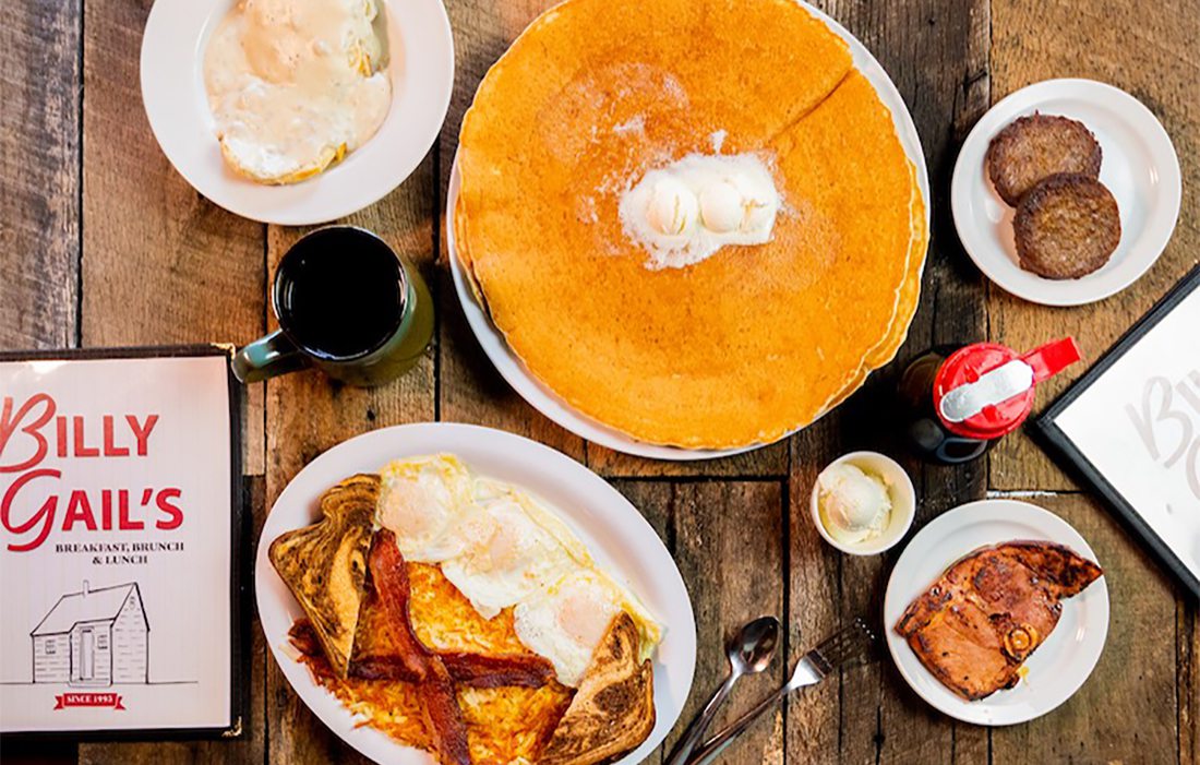 Breakfast spread at Billy Gail's in Branson