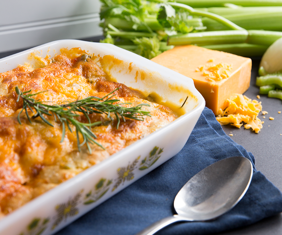 Retro Chicken Pot “Pie” Casserole