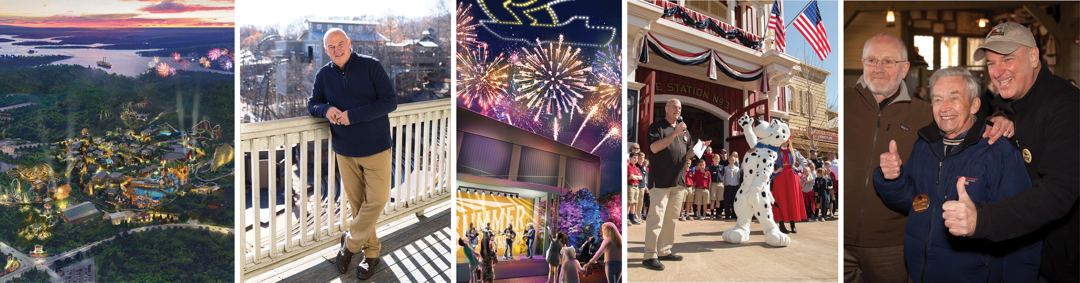 Collage of images from Silver Dollar City