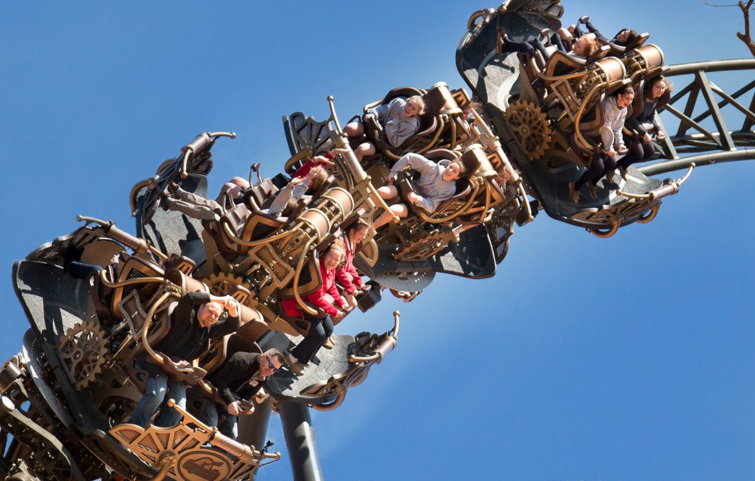 Silver Dollar City Time Traveler roller coaster