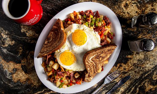 Smoked Tri-tip and hash from Billy Gail’s in Branson MO