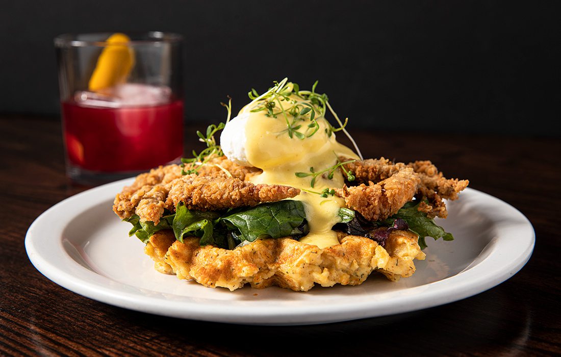 Softshell Crab Benedict from Lindberg’s Tavern in Springfield MO