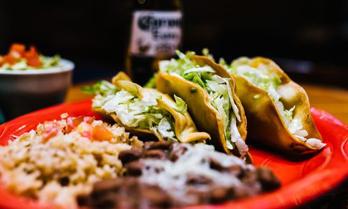 Carne Asada Fried Tacos at Maria's Mexican Restaurant