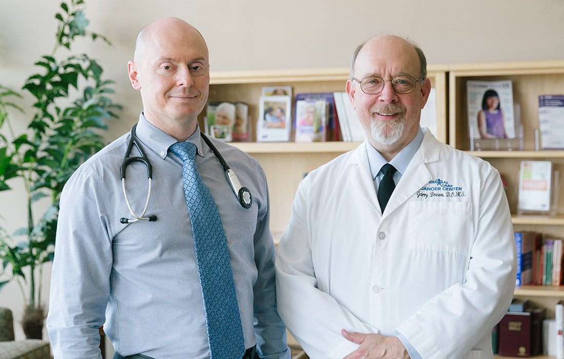 Dr. Leo Shunyakov and Dr. Garry Brown of Central Care Cancer Center