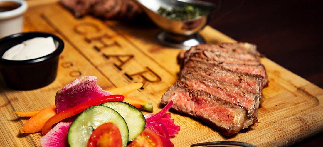 Cut pieces of steak from Char Steakhouse in Springfield, MO