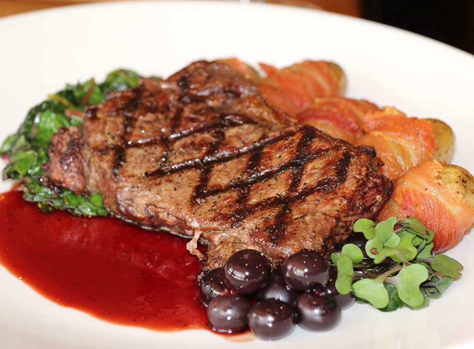 Grilled Bison NY Strip Steak