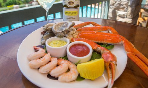 Shrimp, fresh oysters, snowcrab, roasted garlic and lemon saffron aioli