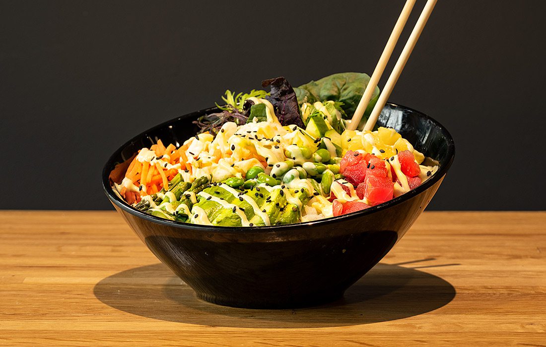 Spicy Tuna poke bowl at Craft Sushi in Springfield MO