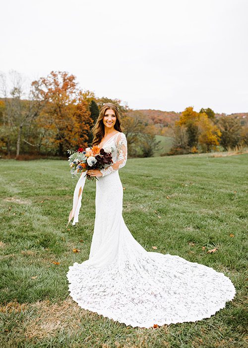 Bride Cheyann Weinacht on her wedding day