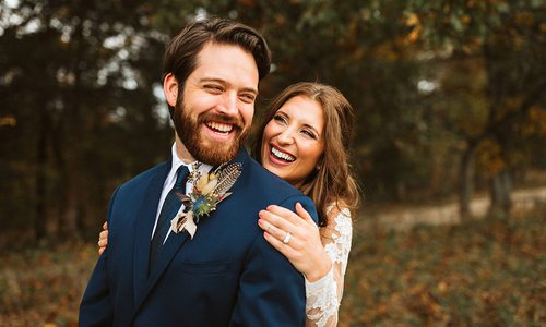 Brian Horton & Cheyann Weinacht on their wedding day