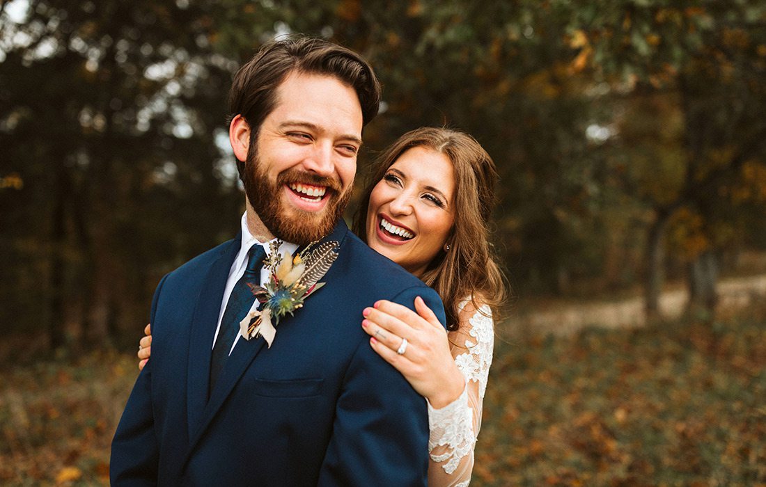 Brian Horton & Cheyann Weinacht on their wedding day