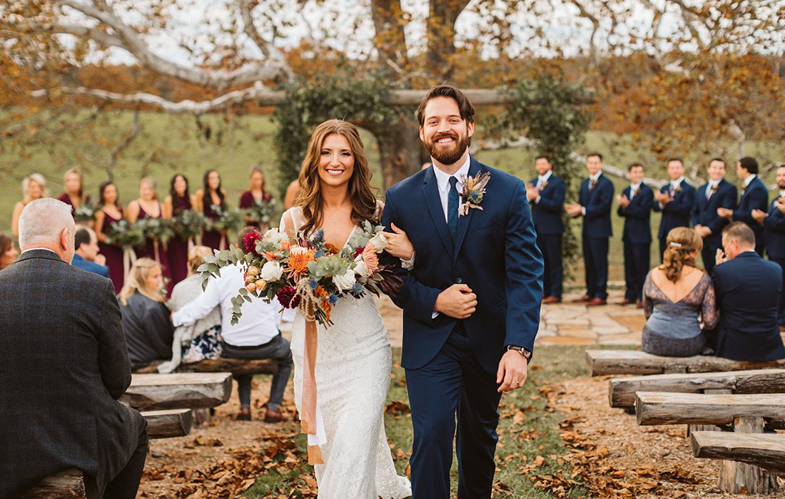 Brian Horton & Cheyann Weinacht on their wedding day