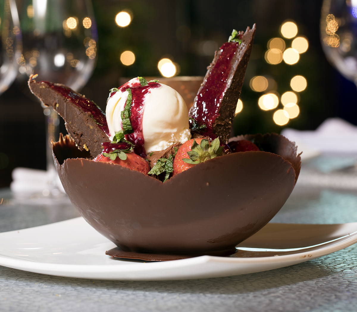 Chocolate Bowl by Chef Mike Jalili.