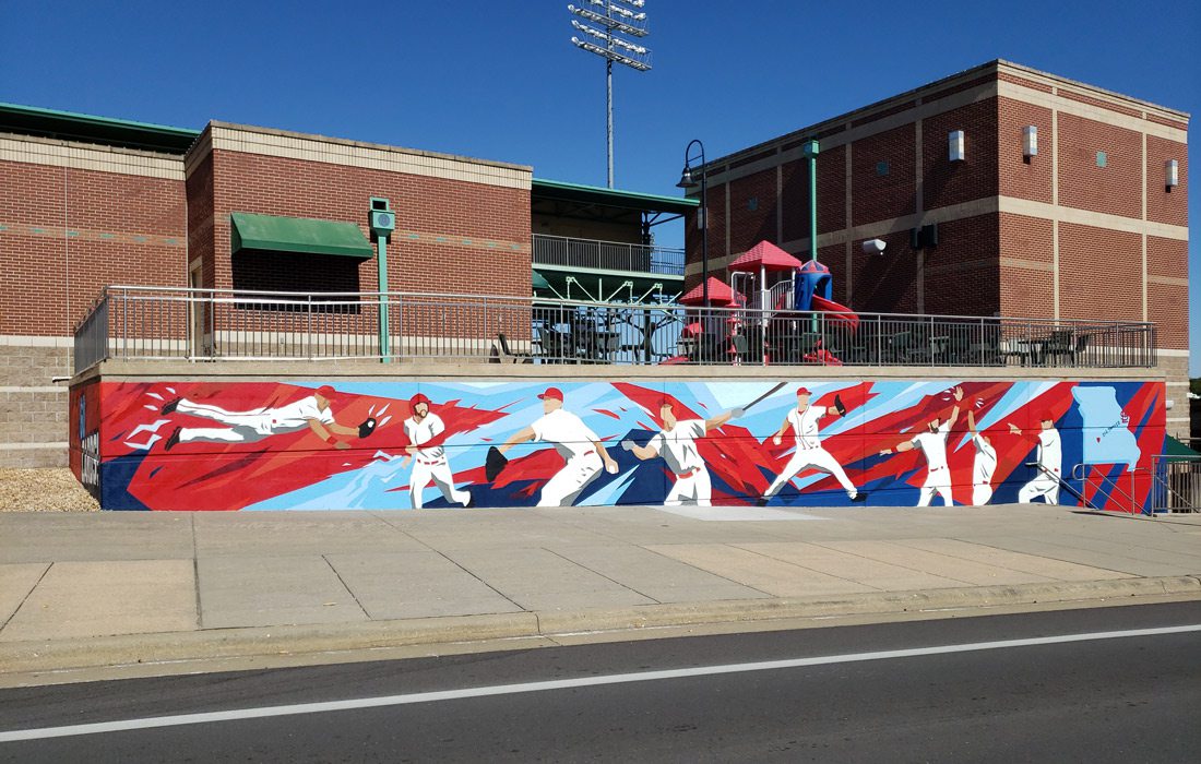 SGF Cardinals mural landscape