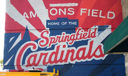 Hammons Field Cardinals mural by Chroma