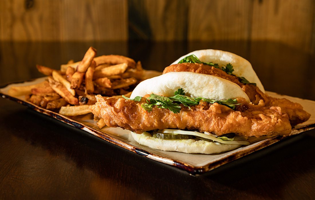 Chicken Bao Buns from Farmers Gastropub in Springfield MO