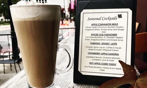 Civil Kitchen's Pumpkin Spiked Latte and fall cocktail menu