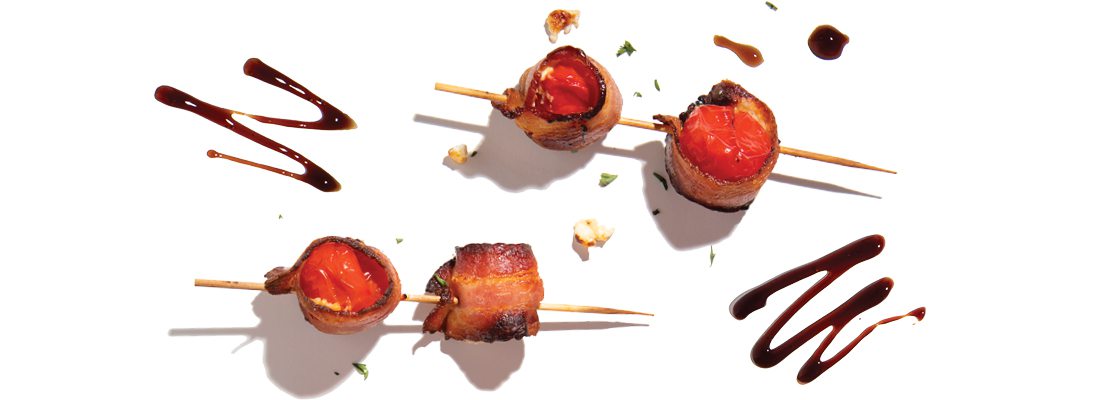 Bacon Wrapped Peppadew Peppers from Jimm's Steakhouse in Springfield MO