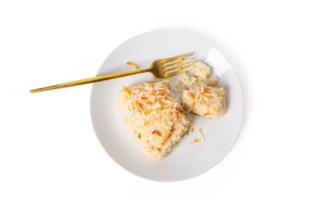 Toasted coconut scones