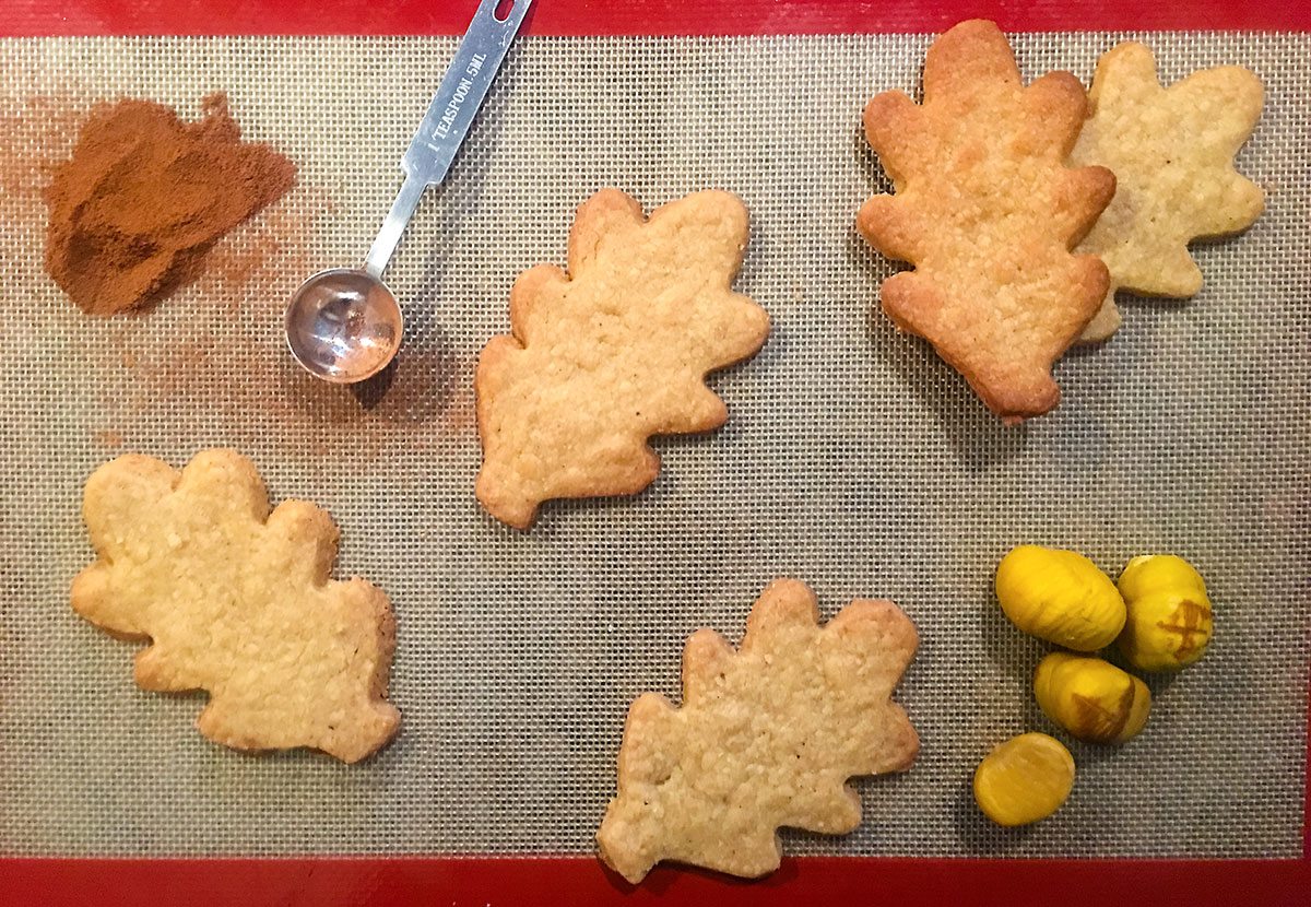 Chestnut Shortbread Cookies