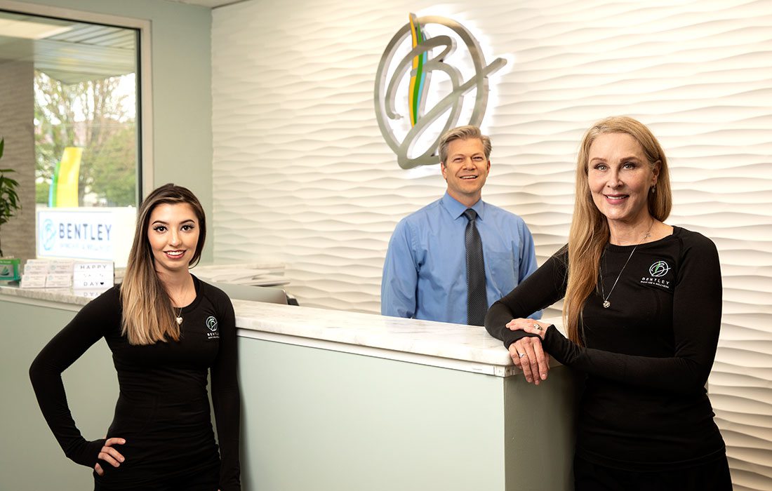 Cristy Rodriguez; Brendon Delport, D.O.; Clementine Bentley of Bentley Skincare in Springfield MO