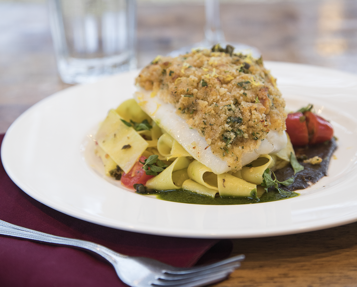 Crab-Topped Orange Roughy