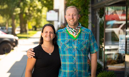 Shawnee Bullette and Bryce Gott of Culture Counter in the Rountree neighborhood in Springfield MO