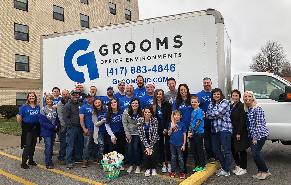 Grooms Office Environments Giving Back within the Community