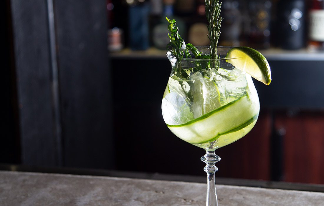 Gin and tonic at Char Steakhouse and Oyster Bar in Springfield MO