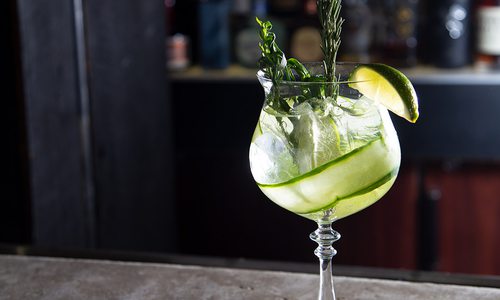 Gin and tonic at Char Steakhouse and Oyster Bar in Springfield MO