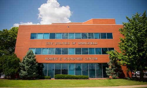 Exterior photo of City Utilities office