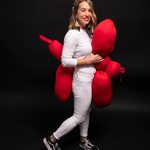 Slider Thumbnail: Dayle Duggins as a balloon animal for Halloween 2019