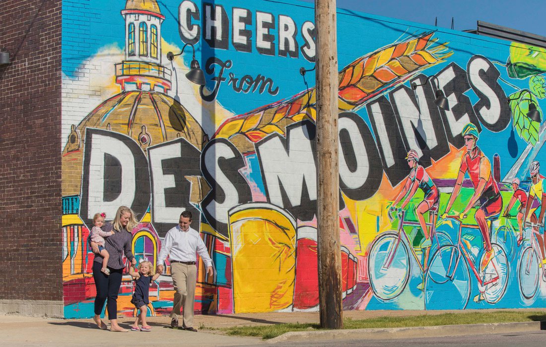 Mural in Des Moines, Iowa