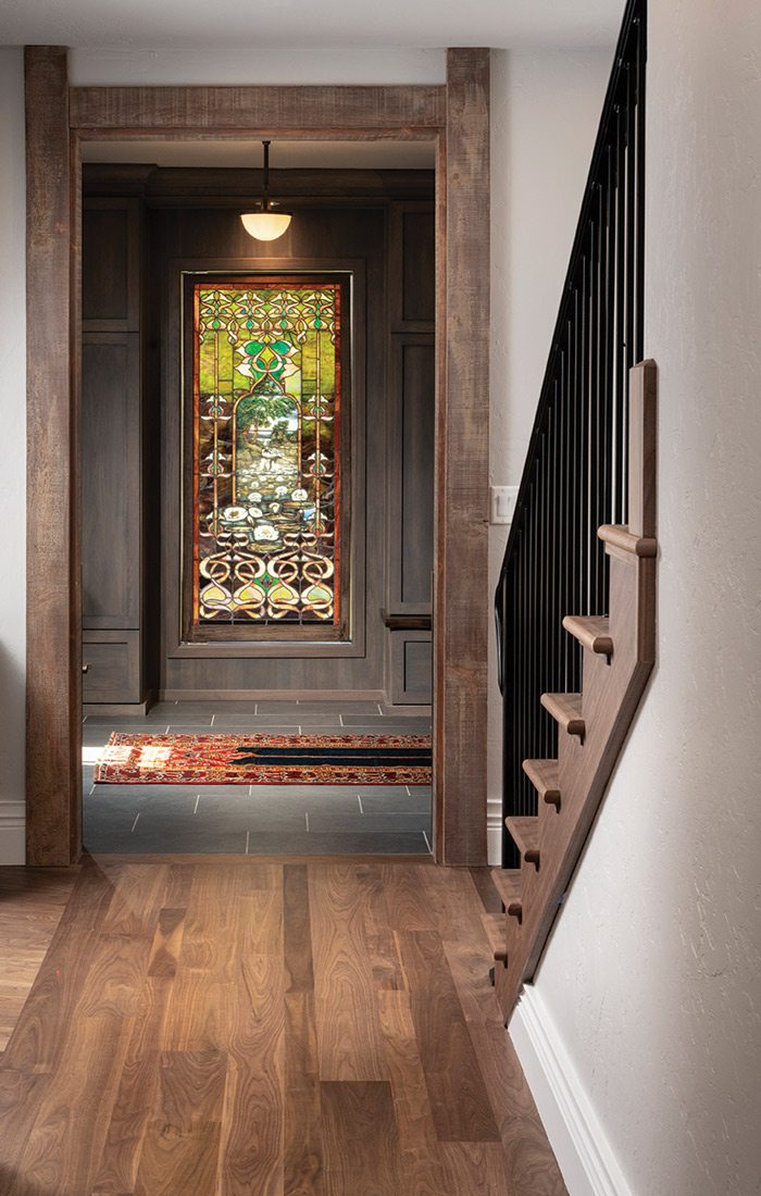 Staircase in best mudroom winner 2023