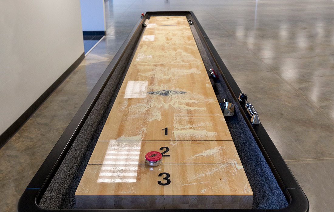 Shuffleboard at Digital Monitoring Products in Springfield MO