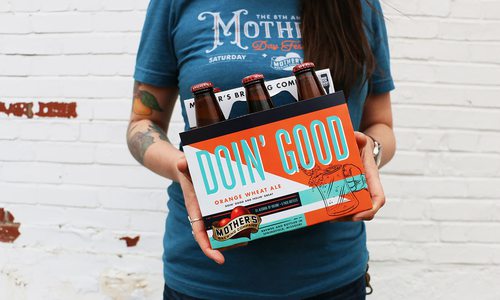 Six pack of Mother's Brewing Co. Doin' Good beer